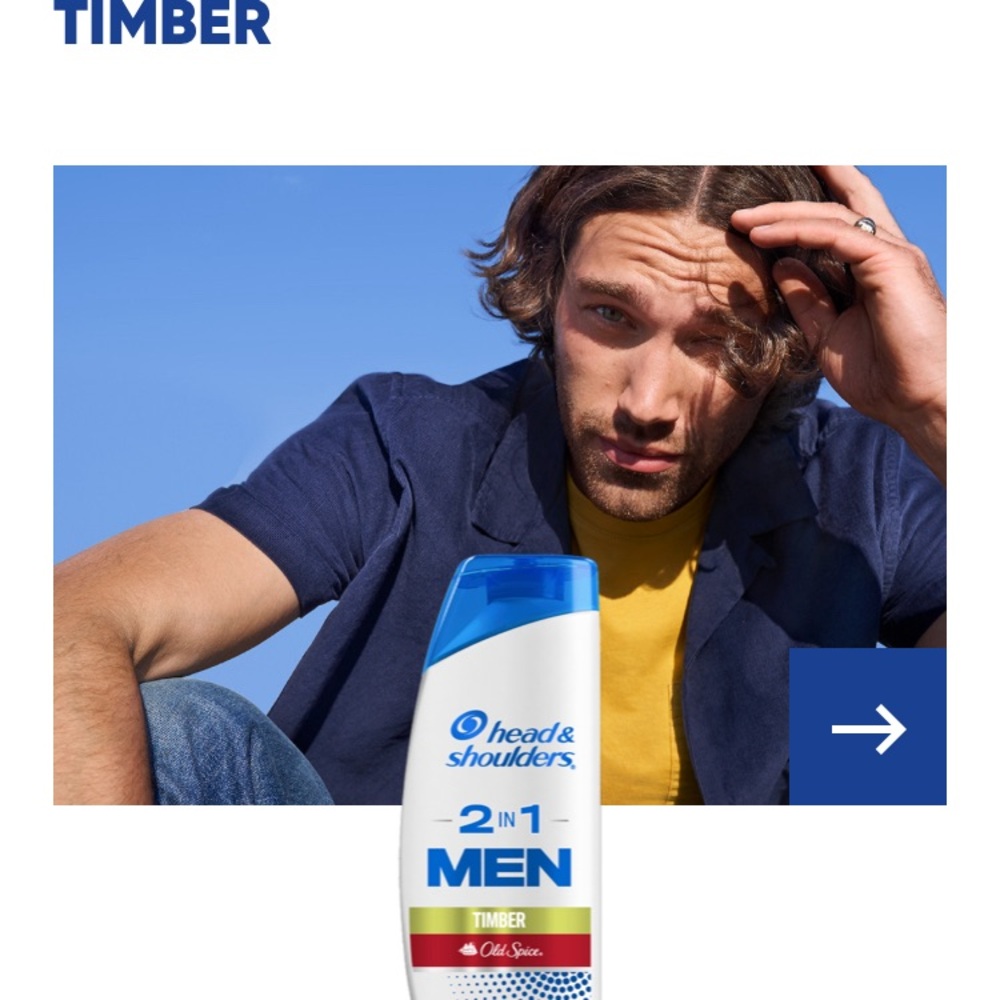 Head and shoulders Old Spice Timber 2-in-1 Men Shampoo - New